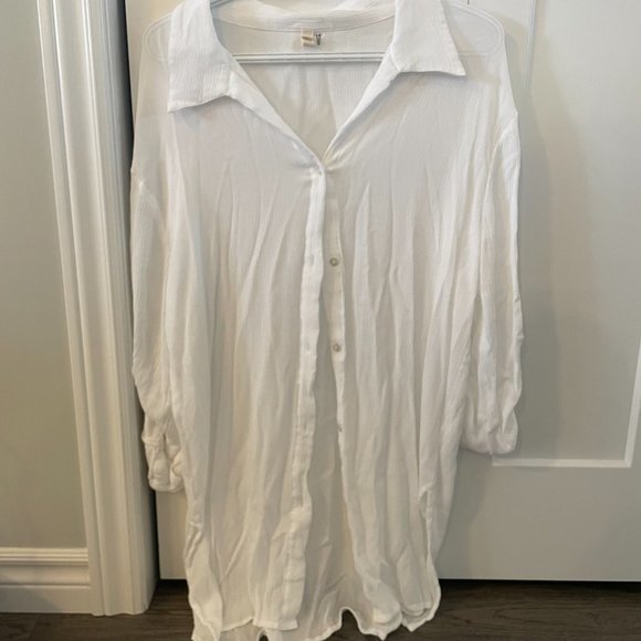 Elan Beach Cover-up White - Size L - Picture 2 of 6